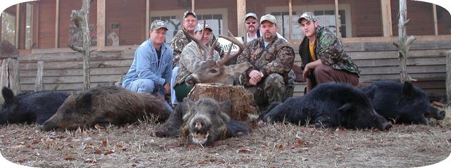 A good day dog hunti'n--Todd & Dwayne(up frt.)I'm in the back w/shades